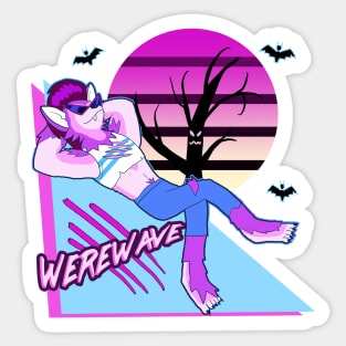 Cool/Chill Werewolf - Werewave Sticker